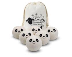 Drogerballen 6 stuks XL - Wasdrogerballen - Wasbollen voor wasmachine - Droogballen voor wasdroger - Droger - Wasbol wol - Droogballen voor wasdroger - Drogerballen wol - Ballen droogkast