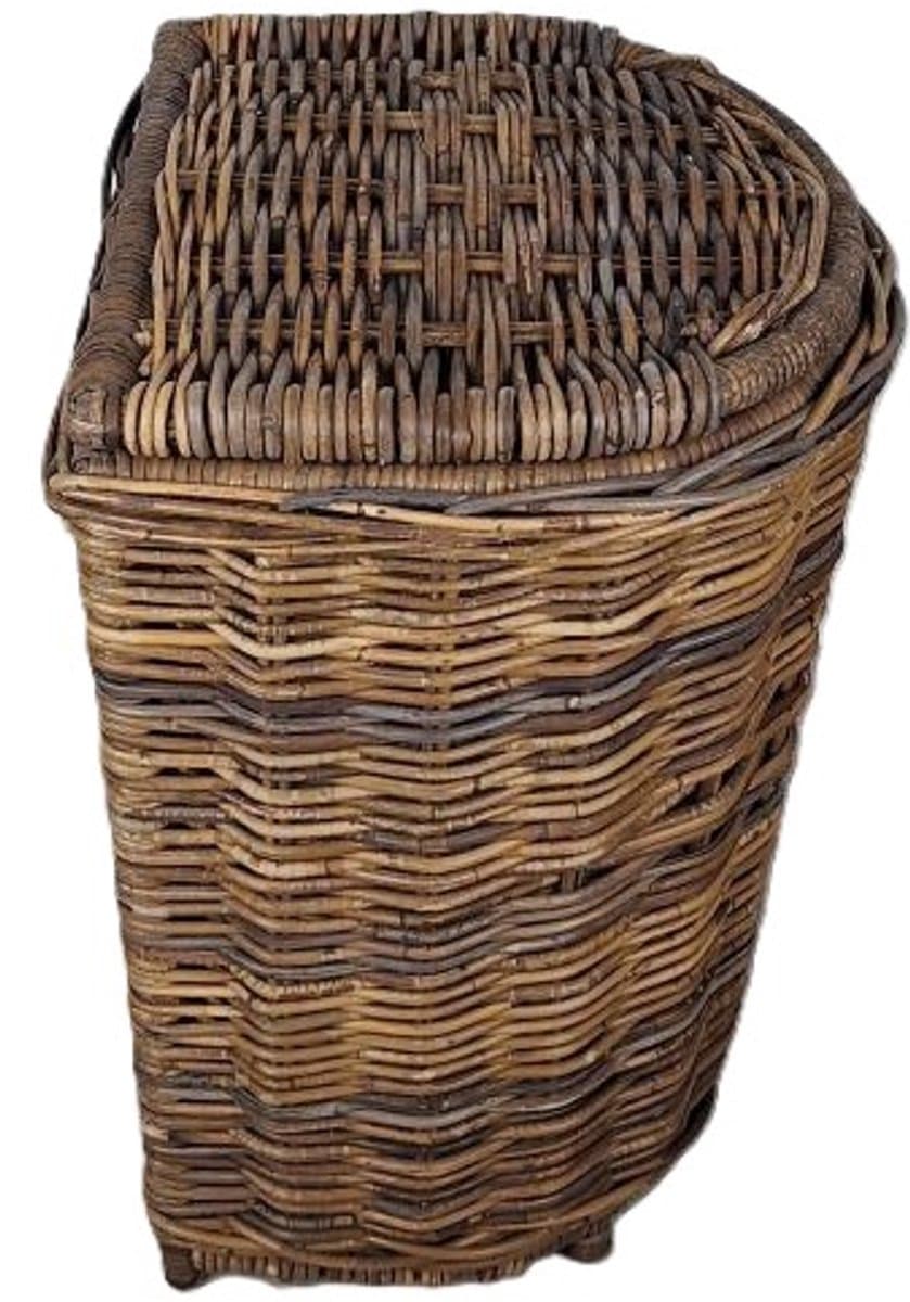 MigoStyling - Wasmand - Brown - Rotan - Halfrond - Hoogte 60 cm - Met Uitneembare Waszak — afbeelding 1