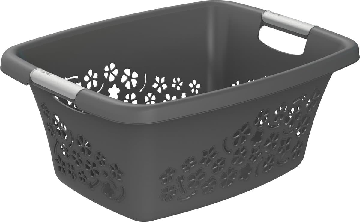 Rotho Flowers Wasmand 25L Antraciet — afbeelding 1
