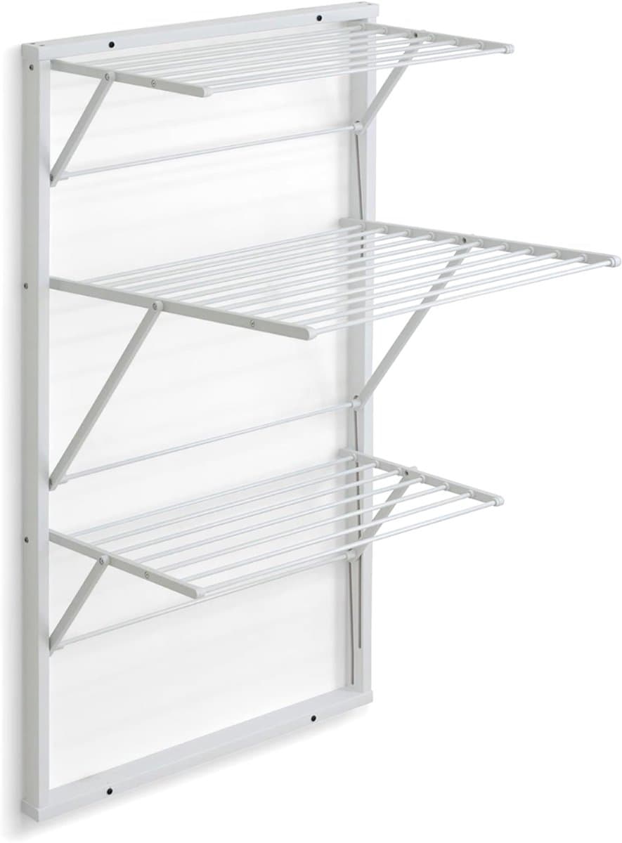 CRLYN® Wanddroogrek - Droogrek Inklapbaar - Wasrek - Droogtoren - Droogrekken - Wit — afbeelding 1