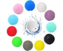 12 stuks drogerballen voor wasdroger, wasballen, drogerballen voor donsjacks, wasballen voor wasmachine en droger, wasbal voor wasmachine, wasballen