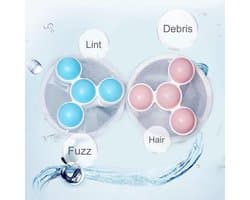 Haarfilterzak wasmachine pluizencollector dierenhaarcollector 2-pack