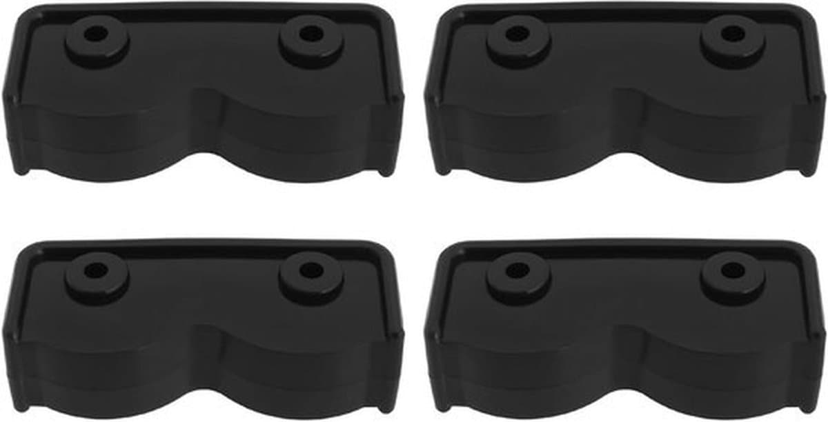 - Pop-up tuinhuisje connector - Vervangingsdeel - Rechthoekige beugel - Geschikt voor tenten - Zwarte connector 4 stuks, terrasparasol, tuinmeubilair - Tuinaccessoires — afbeelding 1