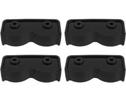 - Pop-up tuinhuisje connector - Vervangingsdeel - Rechthoekige beugel - Geschikt voor tenten - Zwarte connector 4 stuks, terrasparasol, tuinmeubilair - Tuinaccessoires