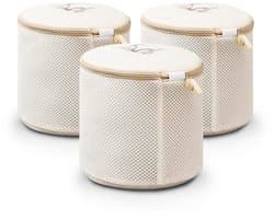 Wasnet beha, 3 stuks beha-waszakken voor wasmachine met premium ritssluiting, duurzame netjes, waszakken voor het wassen van beha's beschermen de beha in vorm, waszak van netstof set voor sokken