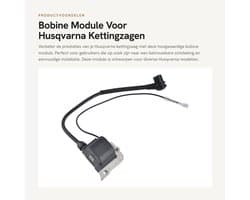 Dailygoods- Bobine Vervanging voor Husqvarna 50/51/55/61/254/257/261/262/266/268/272/272XP - OEM-onderdeel - 1 x Bobine met Draad - Kettingzaag Accessoire - Hoogwaardige Kwaliteit - Ontstekingsmodule