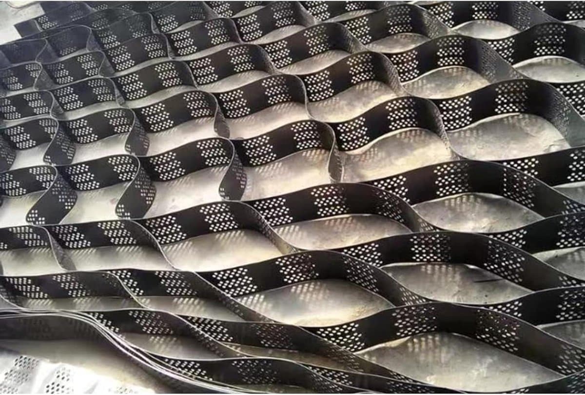Grond Stabilisator Rooster - Bodem Grid - Oprit Versterken - Zware Belasting - 4 x 5 Meter - Zwart — afbeelding 1