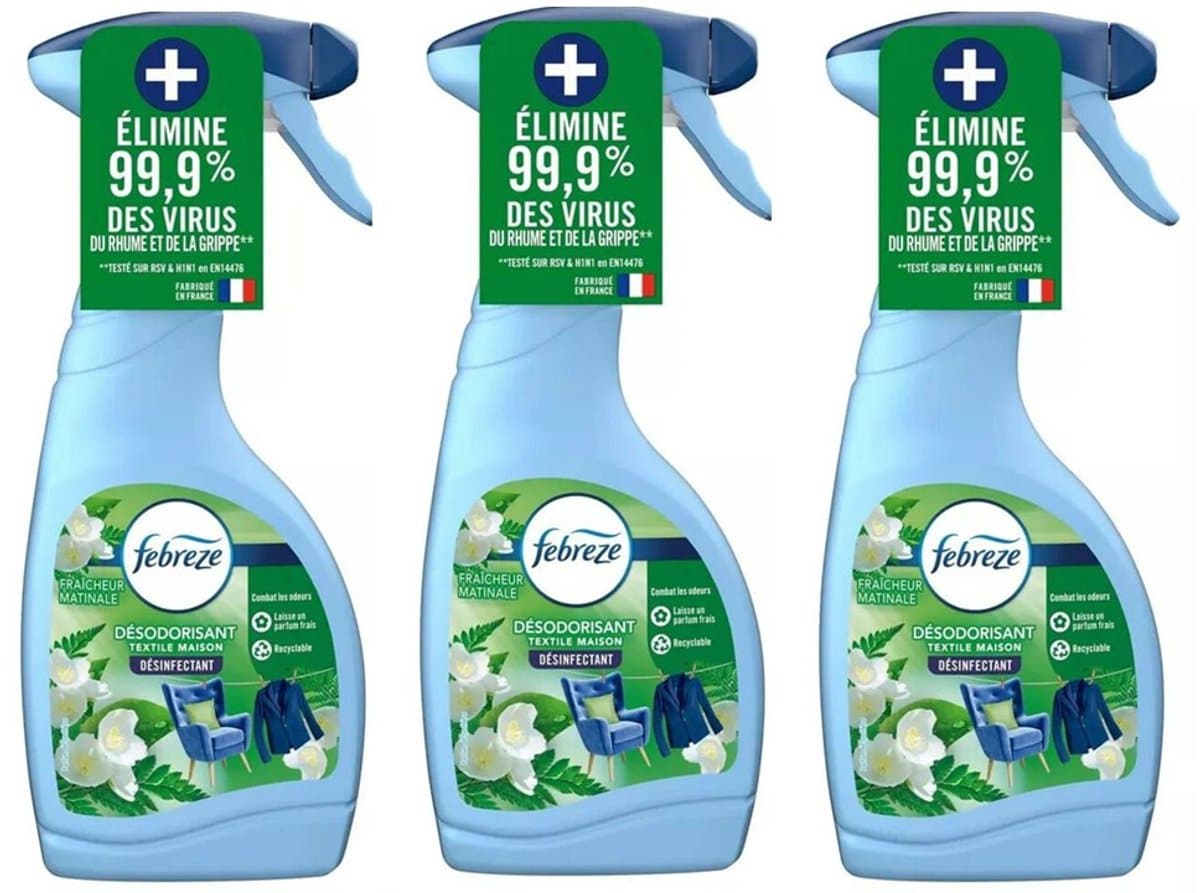 Febreze Textielverfrisser Morning Freshness - 3 x 500 ml - Textiel Verfrisser - Textiel Spray - Anti Bacterieel — afbeelding 1