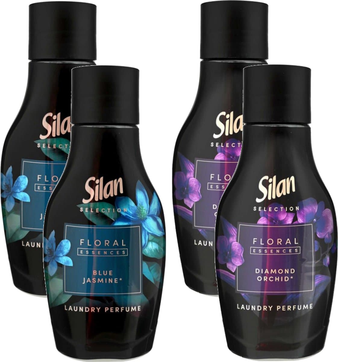 Silan Floral Essences Diamond Orchid & Blue Jasmine - Laundry Perfume - Mixverpakking - 120 (4x30) Wasbeurten - 2160ml (4x540ml) — afbeelding 1