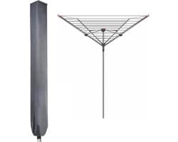 Namajunas – Waslijnhoes – 600D Wasdrogerhoes, Waterdicht, Afmetingen 180 × 18 × 18 cm, met Ritssluiting, Waterdicht en UV-beschermend, Geschikt voor Leifheit, Brabantia en Vileda drogers, Compatibel met alle modellen