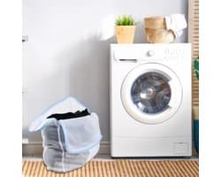 SnelShoppen - Set van 4 Herbruikbare Waszakken, Machinewasbaar, Ideaal voor Ondergoed, Handdoeken en Sjaals, Twee Maten, Blauw