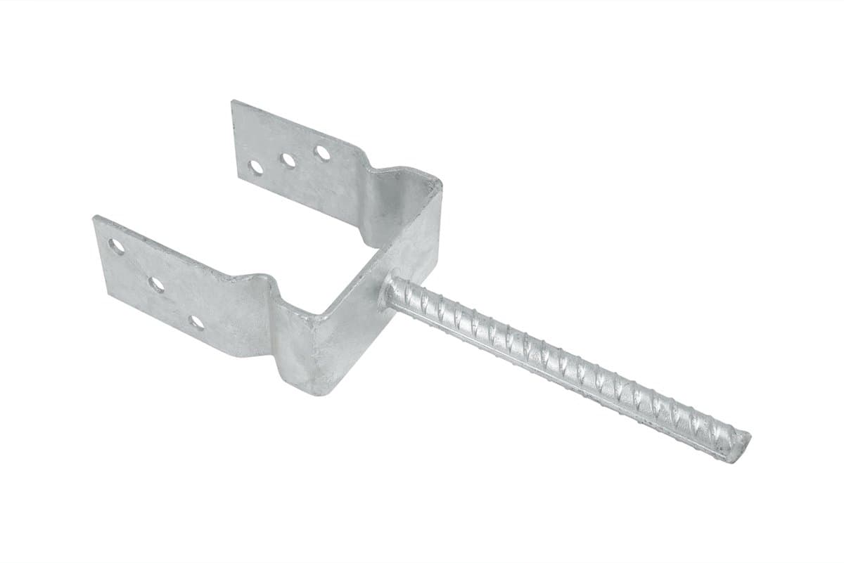 Wovar Instortanker voor 12 x 12 cm palen met Ril | Per Stuk — afbeelding 1