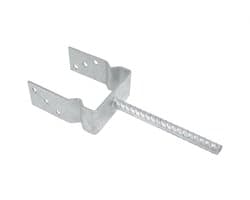 Wovar Instortanker voor 12 x 12 cm palen met Ril | Per Stuk