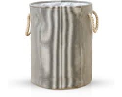 Lexorion - Wasmand - Wasmand Inklapbaar - Opvouwbare Wasmanden - 35 cm x 40 cm – Stijlvolle en Ruimtebesparende Wasmand voor Optimale Wasorganisatie - Engelse Stijl Wasmanden — afbeelding 1