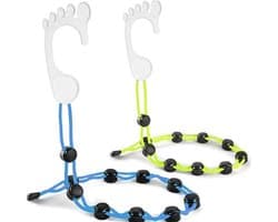 2 stuks - Sokken Hanger - Hangzak sokken opbergen - Hangende opberger - organizer - Ruimtebesparend Ontwerp - Droogrek - 70cm - blauw&groen - ABS + polyester