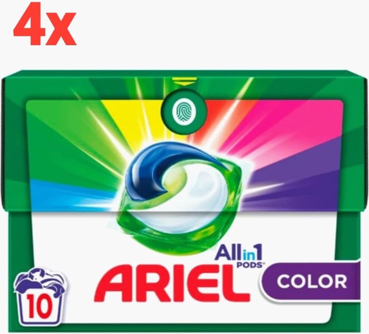 Ariel Color All-in-1 Pods 4 x 10 stuks — afbeelding 1