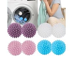 Famanu Droogballen, 8 stuks, wasmachine-drogerballen, herbruikbare drogerballen, anti-rimpel drogerballen
