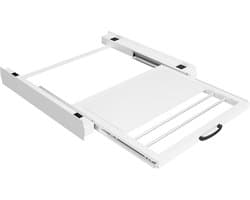Bodo® Stapelkit - Tussenstuk met Handdoekhouder en Plank - Wasmachine en Droger - Wit — afbeelding 1