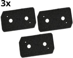 Bramokava – Droger Filter – 3 Stuks – Geschikt voor Bosch Siemens - Condensor Wasdroger Droogkast Schuimfilter – Alternatief voor 12007650 – 225x125x20 mm