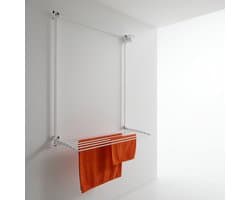 Foxydry Wall 108 cm White droogrek wandmontage -bediening rechts- Witte kleur - 108 x 52 x 137 cm