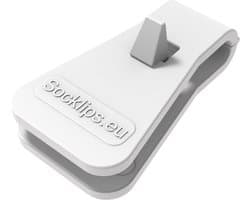 Clip voor sokken en dekbedovertrek Wit, 7 stuks