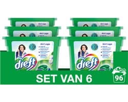 Dreft 4in1 Ultimate Care Wascapsules Blauwe Droom - 6 x 16 caps