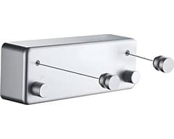 ApexArte® Waslijn Uittrekbaar - Wanddroogrek - Wasdraad - Zilver — afbeelding 1