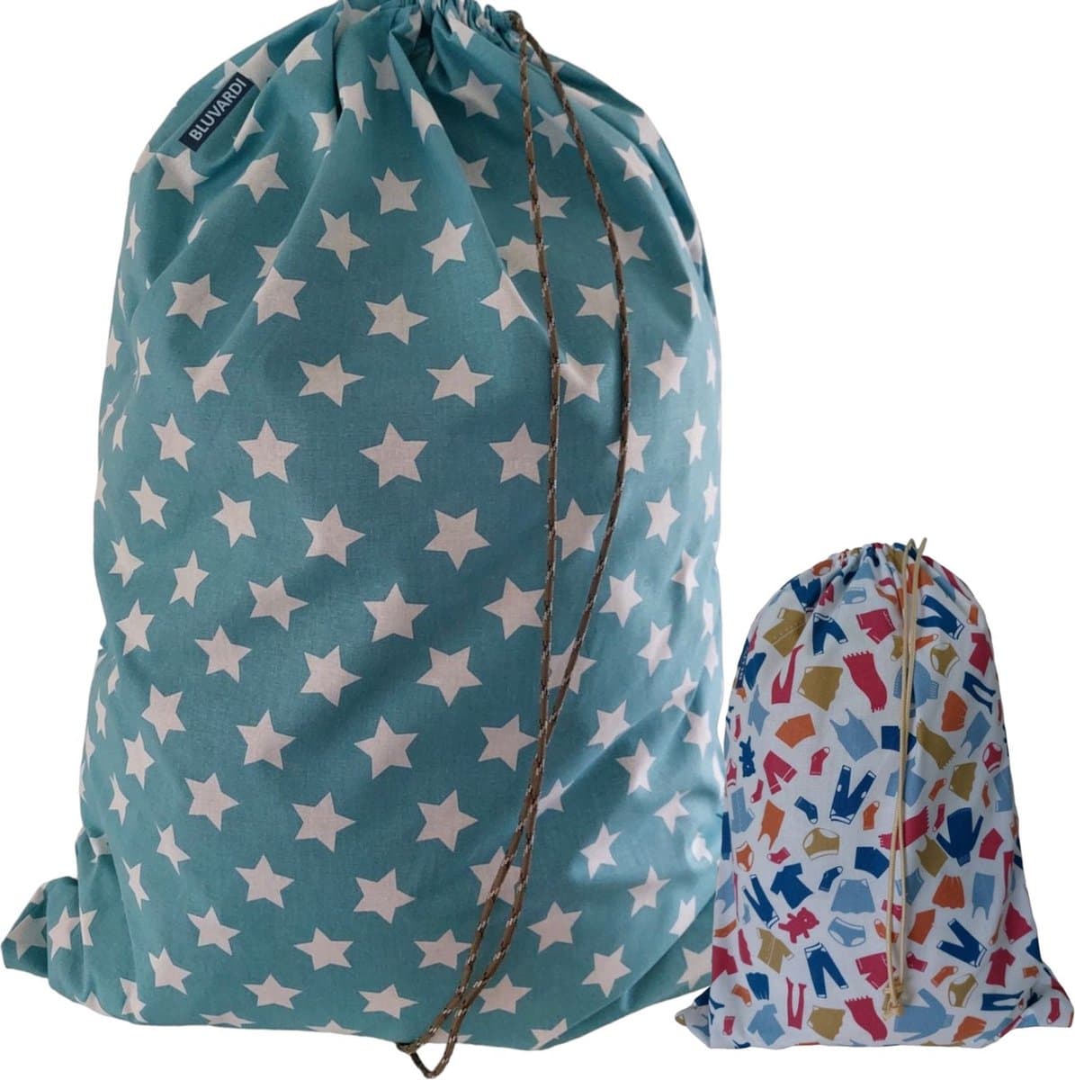 Bluvardi katoenen waszakken set van 2 stuks - stars-ropa — afbeelding 1
