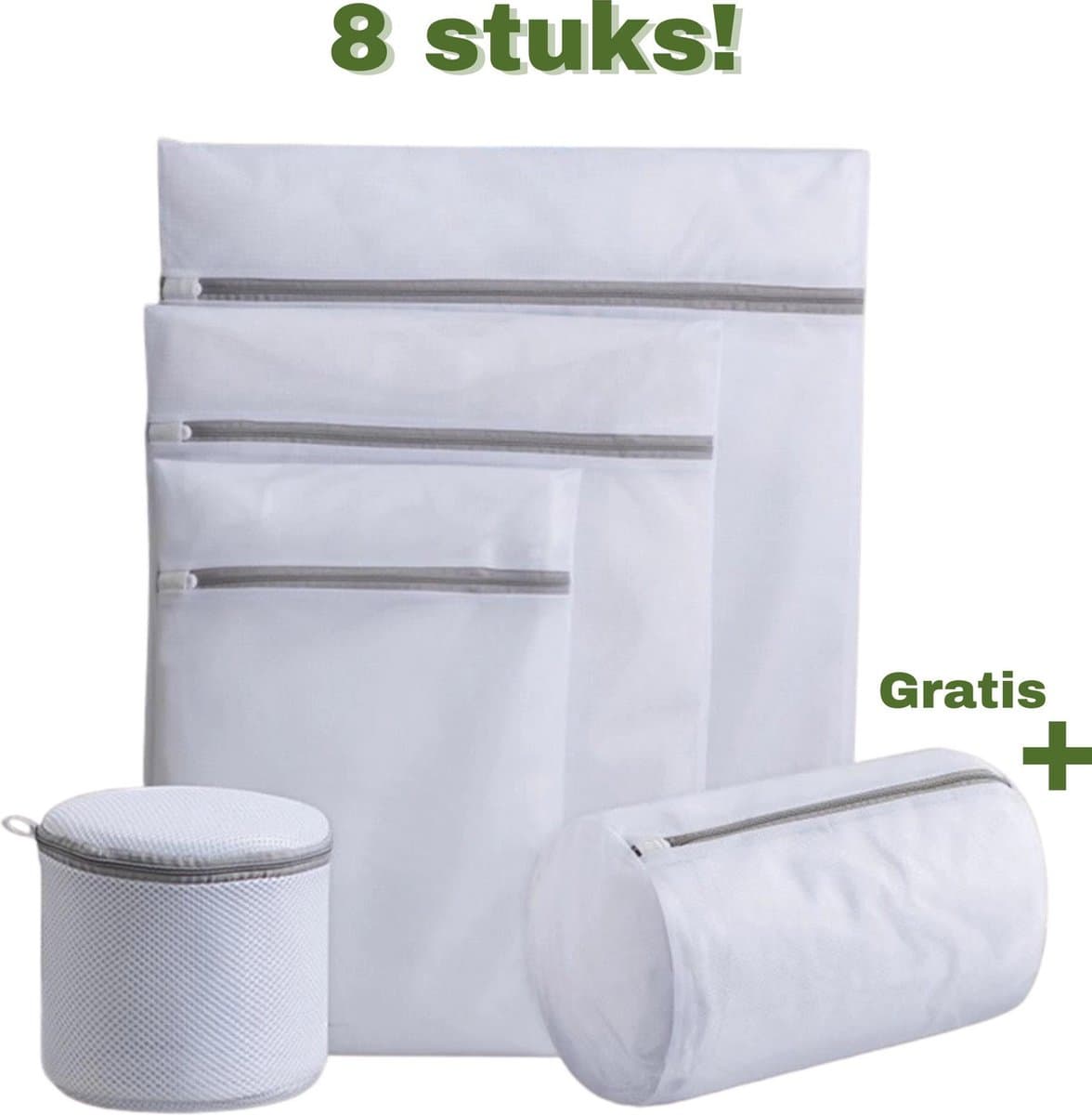 Waszak - Waszakken Voor Wasgoed - Waszakje Lingerie - Travel Organizer - Set Van 8 — afbeelding 1