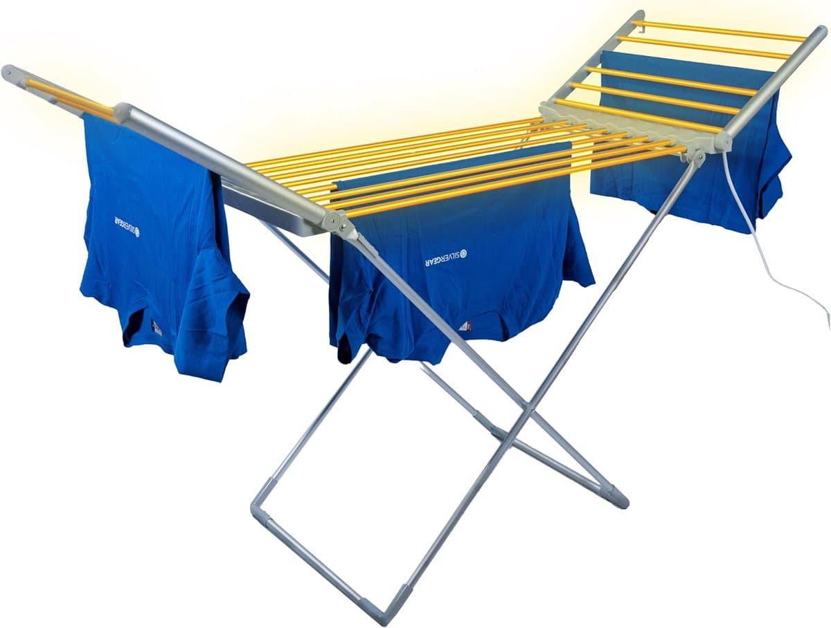 MKSS® Elektrisch Droogrek - Wasrek Inklapbaar - Grijs — afbeelding 1