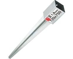 LUN FIX - Hameranker 120x120x2mm - Anker 750mm — afbeelding 1