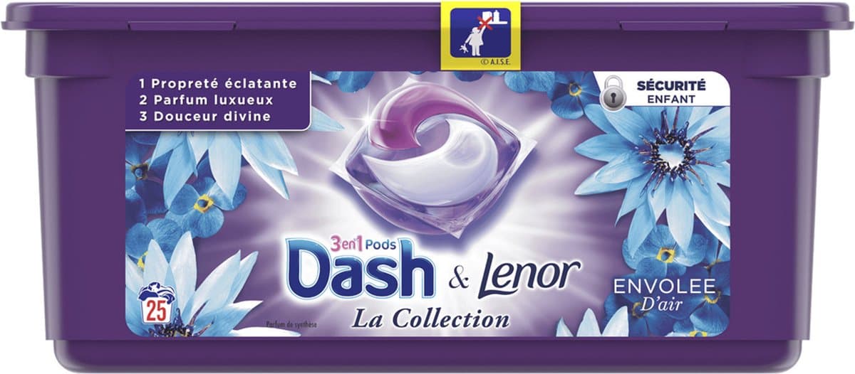 Dash & Lenor - La Collection - Frisse Zeebries - 3in1 - 25 Waspods — afbeelding 1