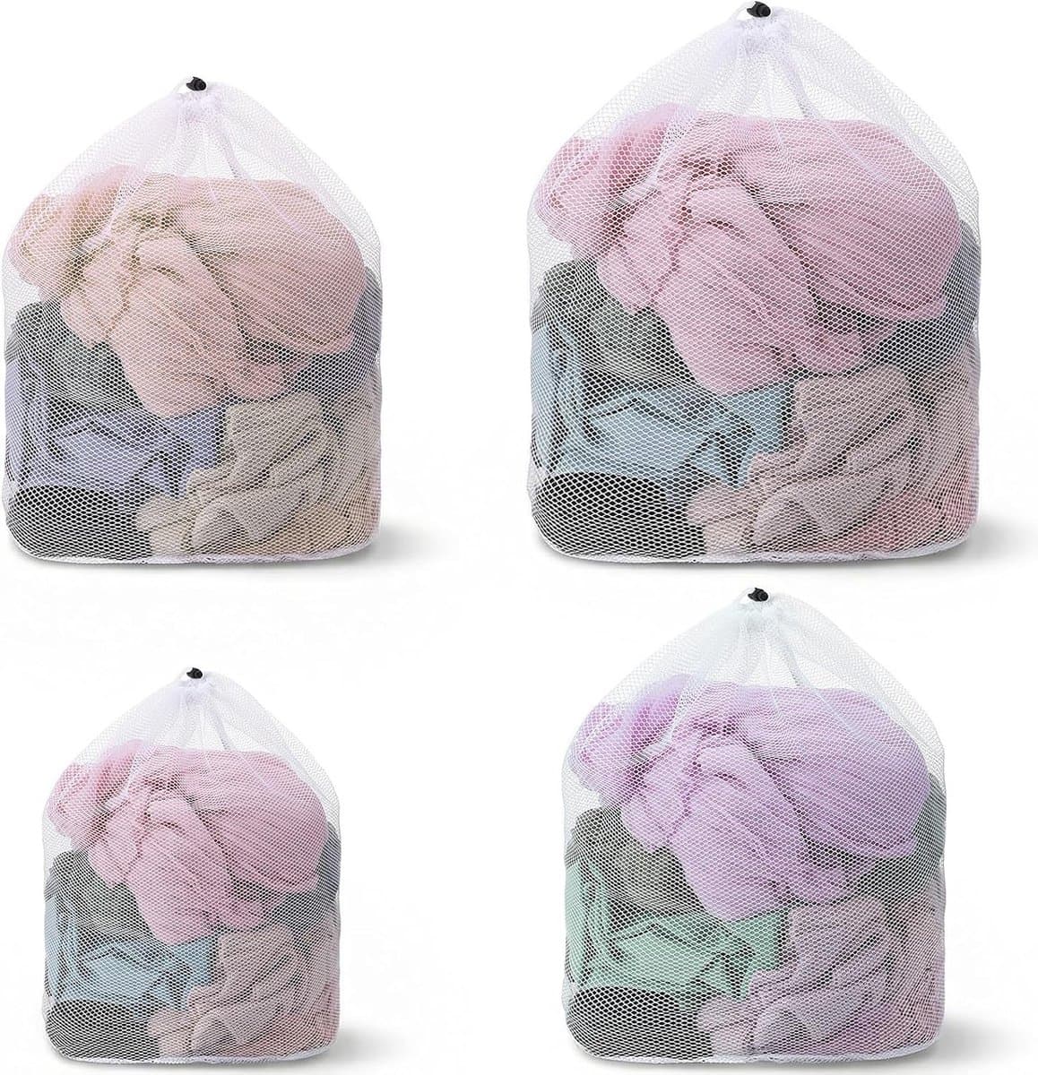 Netwaszakken voor Wasgoed, 4 Maten, Robuuste Waszakken voor Wasmachine, Ideaal voor Delicate Kleding, 4 Stuks, 78,7 x 58,4 cm — afbeelding 1