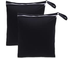 Dailygoods- Waterdichte Zakken - 2 Stuks - 40 x 30 cm - Herbruikbare Zakken - Natte/Droge Voorwerpen - Metalen Ritssluiting - Milieuvriendelijk - Waszak