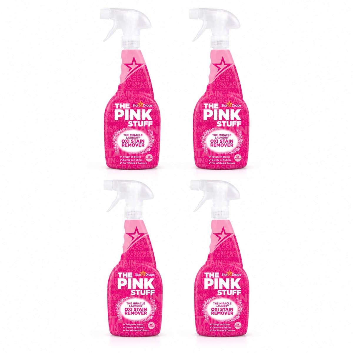 The Pink Stuff - Vlekverwijderaar Spray - 4 x 500 ml - Voordeelverpakking — afbeelding 1