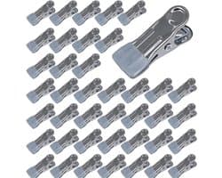 40 Stuks Rvs Kledingknijpers, Duurzame Metalen Clips voor Kleding, Handdoeken, Foto's en Snacks, Perfect voor Thuisgebruik en Hobby's