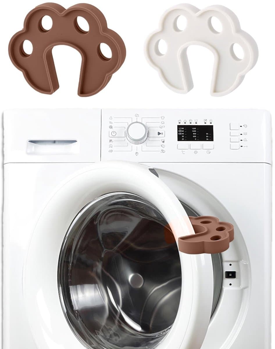 2x Silicone Deurstopper voor Wasmachine - Ventilatie & Geurpreventie — afbeelding 1