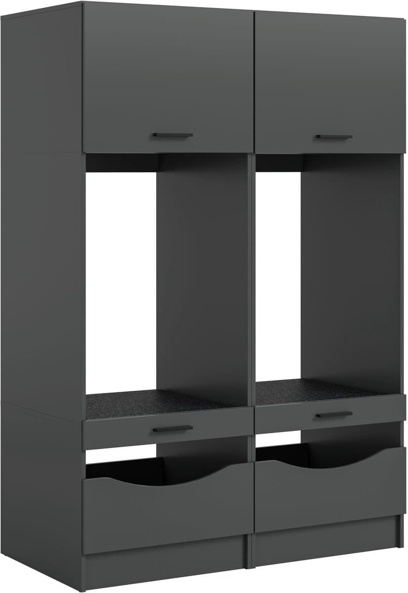 xonox.home Free wasmachine-ombouwset (B/H/D: 133x195x68 cm) in antraciet imitatie — afbeelding 1