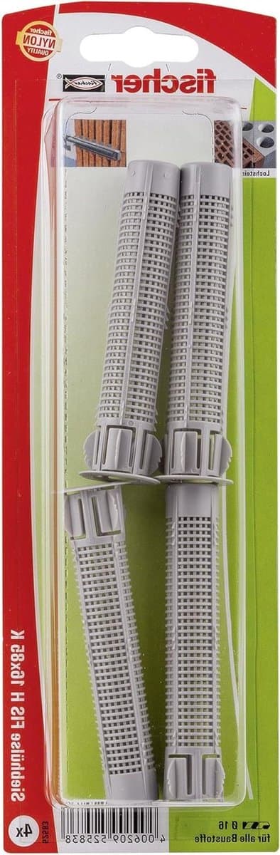 Injectie Anker Sleeve - Bevestigingshuls Anker - Gaten Vullen - Roosterstructuur Mortelbesparend - 16 x 85 mm - Meerkleurig — afbeelding 1