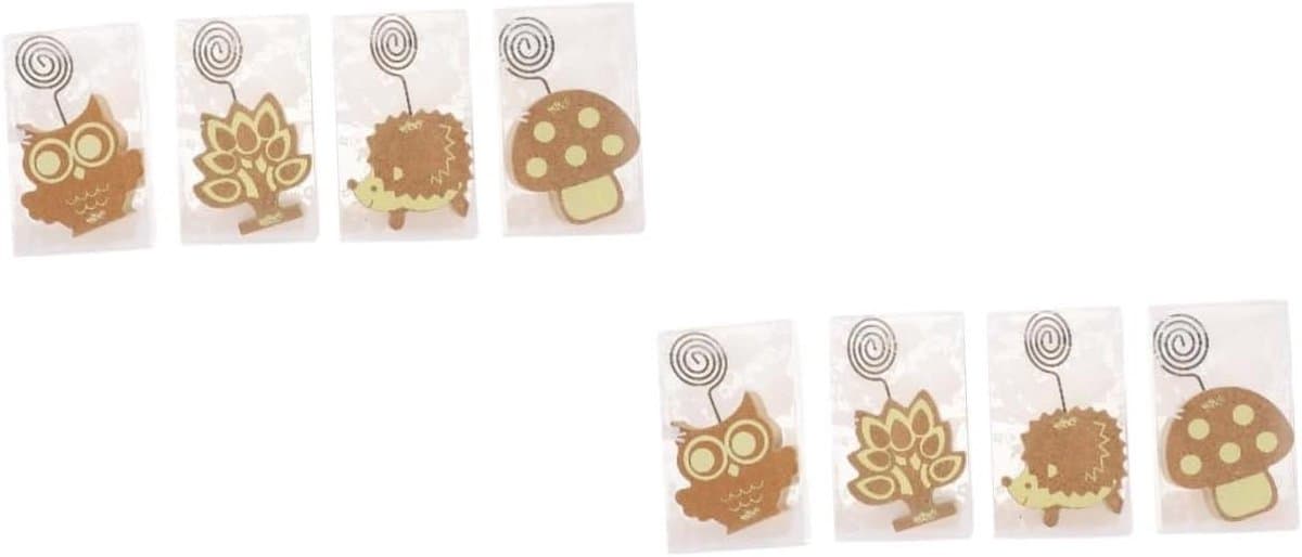 Notitie Clips - Fotohouders - Berichten Weergeven - Dierenvorm Ontwerp - 8 Stuks - Diverse Kleuren — afbeelding 1