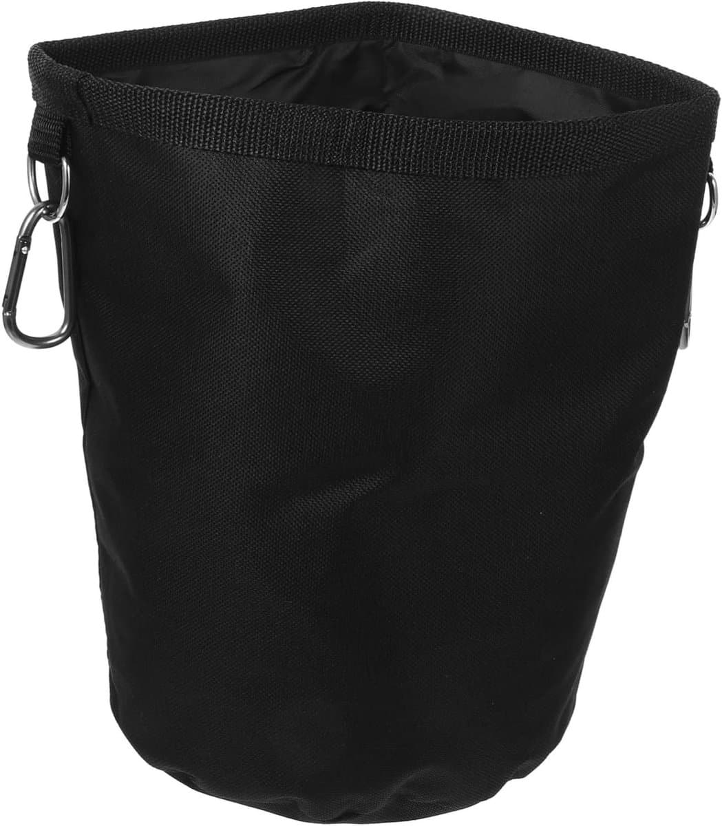 Wasknijperzak - Opbergzak - Wasknijpers Ordenen - Met Trekkoord - 28x20x20cm - Zwart — afbeelding 1