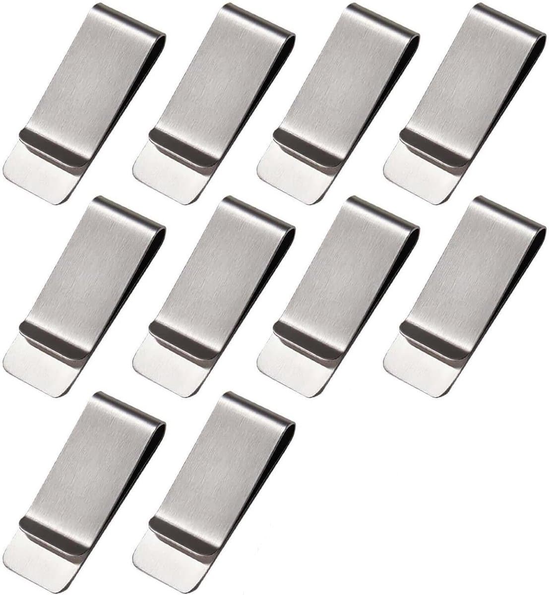 Geldclips Set - Kaarthouders - Cash Organiseren - Roestvrij Staal - 10 Stuks - Zilverkleurig — afbeelding 1