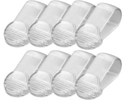 Handdoek Klemmen - 8 Stuks - Strandlaken Knijpers - Plastic Quiltclips - Badlaken Clips - Strandlakenrek wasknijpers - Knijpers - Sterke Handdoekklem - 7×3.2×2.9cm - Transparant