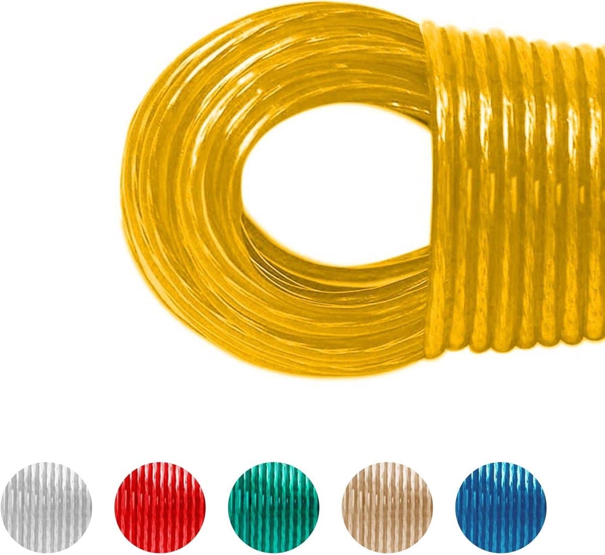 Waslijn 35 meter - Drooglijn Stalen Kern - Buiten Droogkoken - Extra Sterk UV Bestendig - 3mm Diameter — afbeelding 1