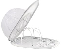 Wasmand voor petten, opvouwbare pettenwasmand voor de wasmachine en vaatwasser, opberghouder en beschermende vormhouder voor petten voor volwassenen en kinderen, wit
