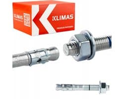 25x Zware Keilankers M10 x 155 mm Gegalvaniseerd met Moer en Borgring