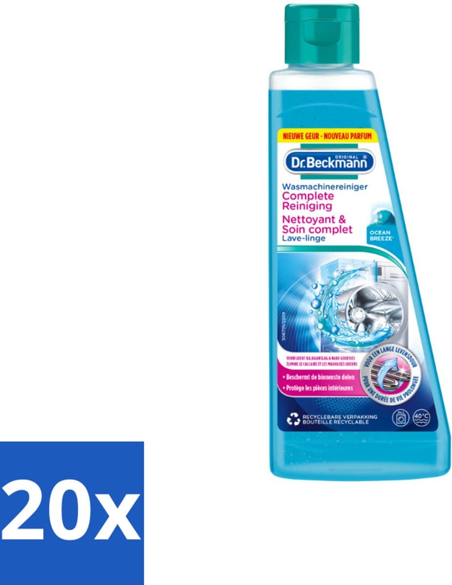 Dr. Beckmann Wasmachinereiniger Ocean Breeze 250 ml - Bulkverpakking - 20 stuks — afbeelding 1