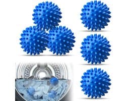 mohito Wasdroger Balls 6 pcs wasballen herbruikbare voor wasmachine Droger Ballen Herbruikbare Wasballen Maak kleding luchtiger, zachter en versnel de droogsnelheid drying(Blauw)