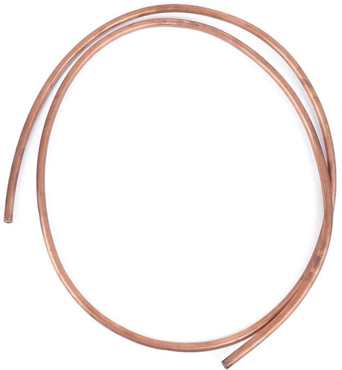 Dailygoods- Koperen Buis 2M - Buitendiameter 10mm - Binnendiameter 8mm - Wanddikte 1mm - Flexibel - Corrosiebestendig - Koelbuizen — afbeelding 1