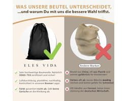 Waszakken - 100% Katoen - Extra Grote Afmetingen - Duurzaam en Ademend - Voor Kleding en Opberging